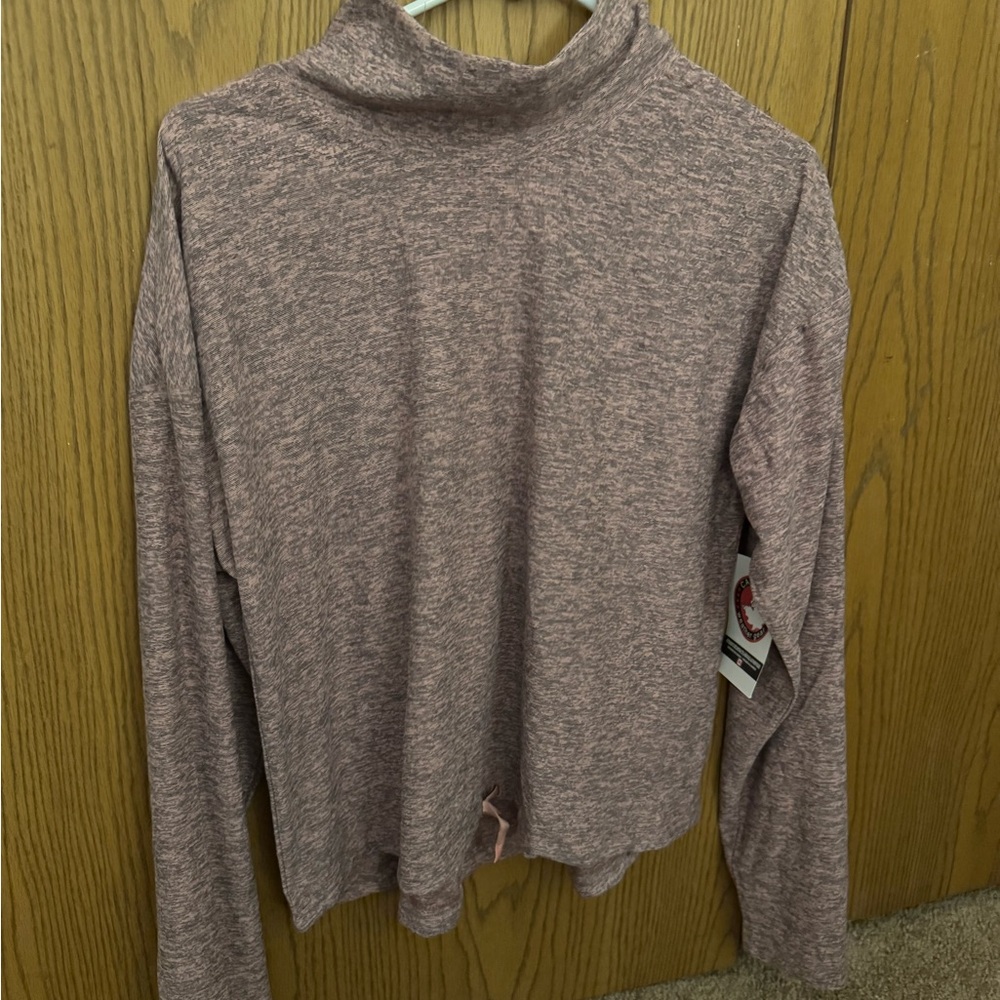 Canada Goose Heathered Mauve Long Sleeve Top